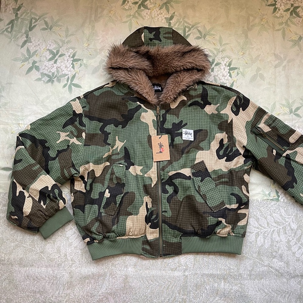 Stussy Military Bomber Far Zip Up Jacket